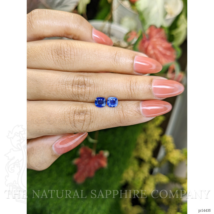 1.87 Ct.Tw. Blue Sapphire Pair from Ceylon (Sri Lanka)