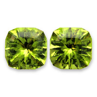 2.87&nbsp;Ct.Tw.Total Carat Weight Yellowish Green Peridot Pair from Burma (Myanmar) Video