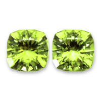2.62&nbsp;Ct.Tw.Total Carat Weight Yellowish Green Peridot Pair from Burma (Myanmar) Video