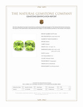 3.33 Ct.Tw.Total Carat Weight Yellowish Green Peridot Pair from Burma (Myanmar) Scan Report