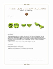 3.46 Ct.Tw.Total Carat Weight Yellowish Green Peridot Pair from Burma (Myanmar) Appraisal