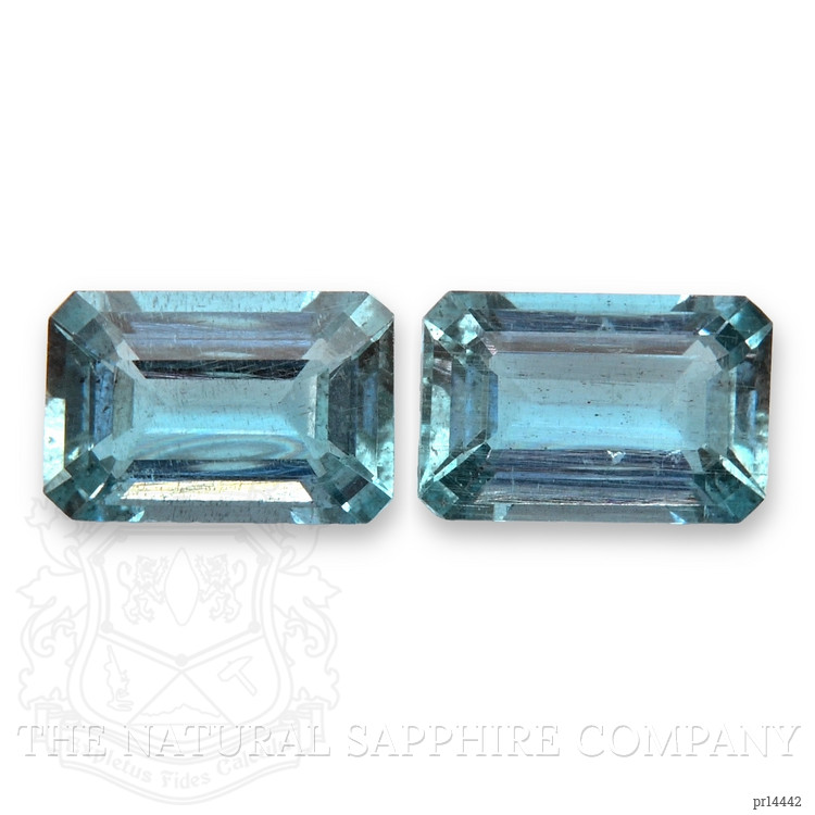 3.33 Ct.Tw. Blue Aquamarine Pair from Brazil