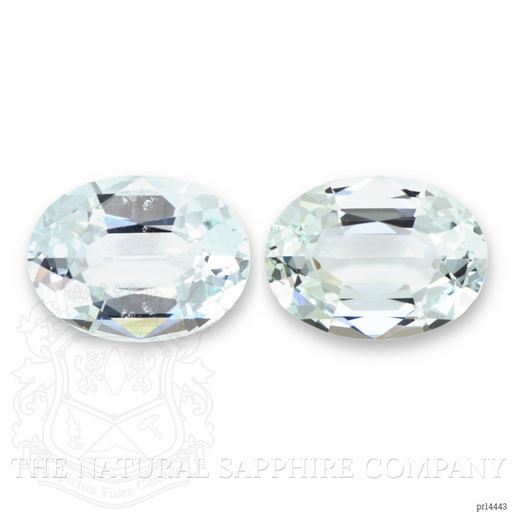 7.92 Ct.Tw. Greenish Blue Aquamarine Pair from Brazil