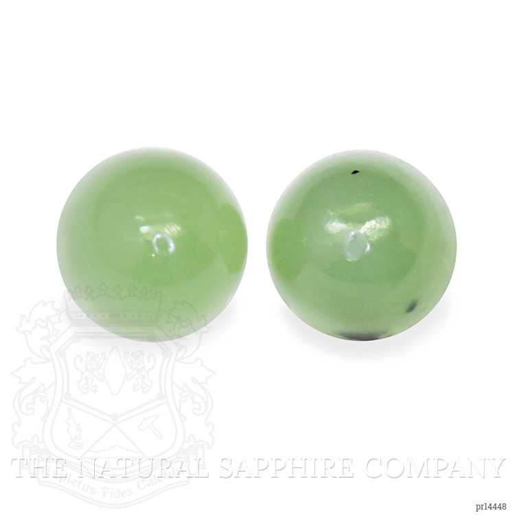 2.66 Ct.Tw. Green Cabochon Jade Pair from Burma (Myanmar)
