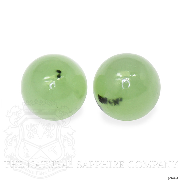 2.71 Ct.Tw. Green Cabochon Jade Pair from Burma (Myanmar)