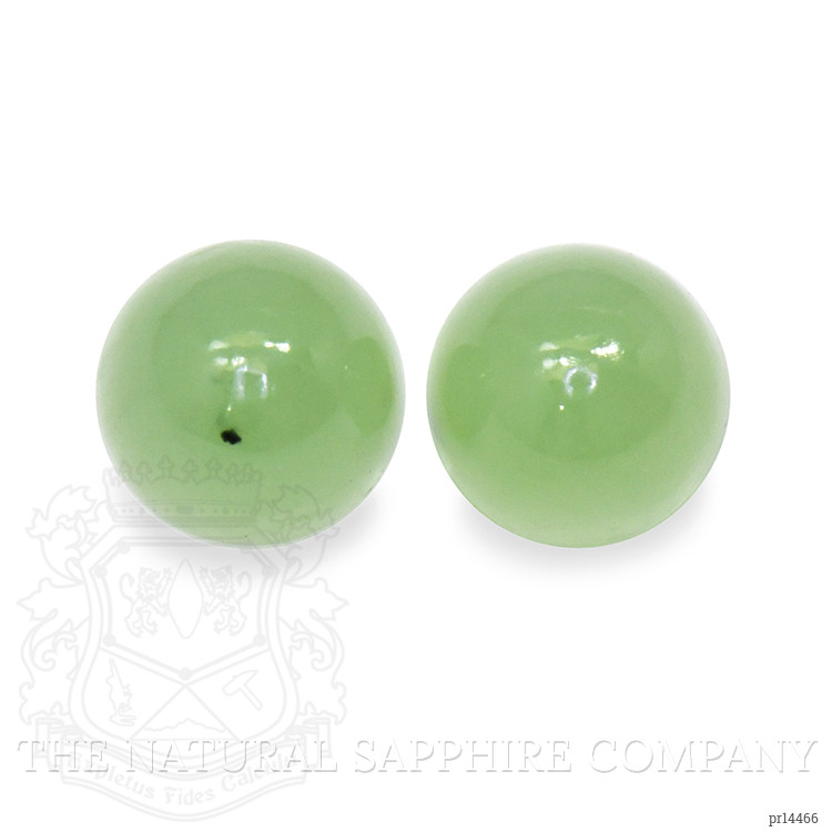 2.66 Ct.Tw. Green Cabochon Jade Pair from Burma (Myanmar)