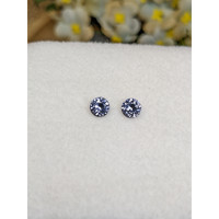 0.99&nbsp;Ct.Tw.Total Carat Weight Greyish Blue Spinel Pair from Ceylon (Sri Lanka) Life Style
