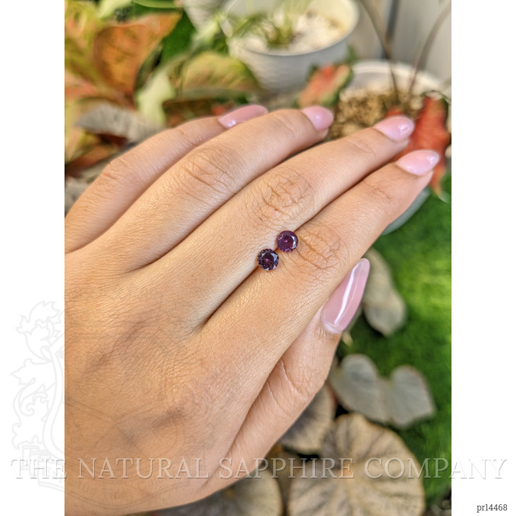1.02 Ct.Tw. Purplish Pink Spinel Pair from Ceylon (Sri Lanka)