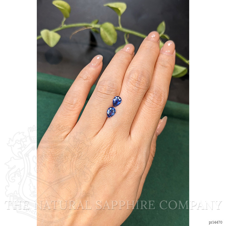 1.54 Ct.Tw. Blue Sapphire Pair from Ceylon (Sri Lanka)