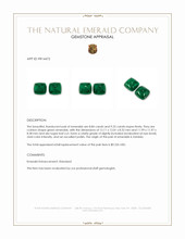 18.09&nbsp;Ct.Tw.Total Carat Weight Cabochon Emerald Pair from Zambia Appraisal
