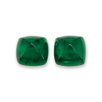 18.09&nbsp;Ct.Tw.Total Carat Weight Cabochon Emerald Pair from Zambia Video