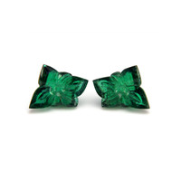 22.72 Ct.Tw.Total Carat Weight Emerald Pair from Zambia Video