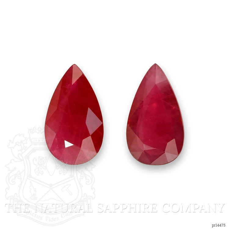 4.33 Ct.Tw. Ruby Pair from Burma (Myanmar)