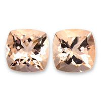 3.07&nbsp;Ct.Tw.Total Carat Weight Peach Morganite Pair from Brazil Video