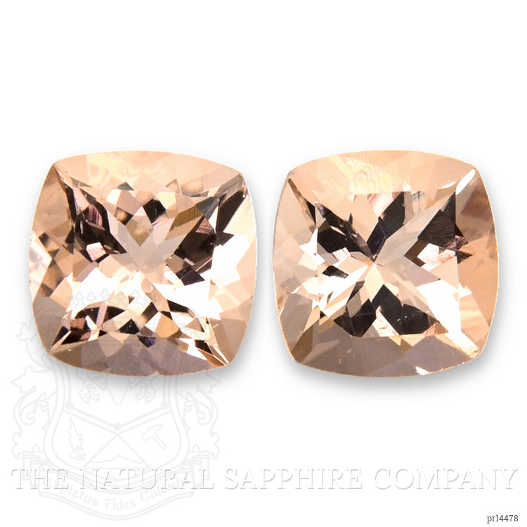 3.07 Ct.Tw. Peach Morganite Pair from Brazil