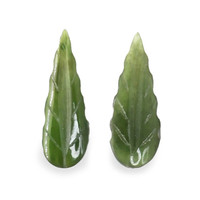 12.60&nbsp;Ct.Tw.Total Carat Weight Green Jade Pair from Burma (Myanmar) Video