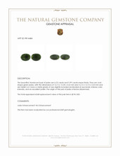 12.22&nbsp;Ct.Tw.Total Carat Weight Green Jade Pair from Burma (Myanmar) Appraisal