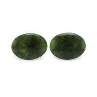 12.22 Ct.Tw. Oval Jade Pair