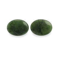 12.16 Ct.Tw. Oval Jade Pair