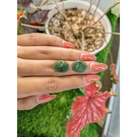 12.16&nbsp;Ct.Tw.Total Carat Weight Green Jade Pair from Burma (Myanmar) Life Style