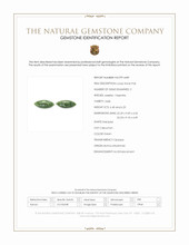 12.65 Ct.Tw.Total Carat Weight Green Cabochon Jade Pair from Burma (Myanmar) Scan Report