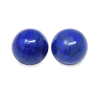 1.84 Ct.Tw.Total Carat Weight Cabochon Lapis Pair from Afghanistan Image