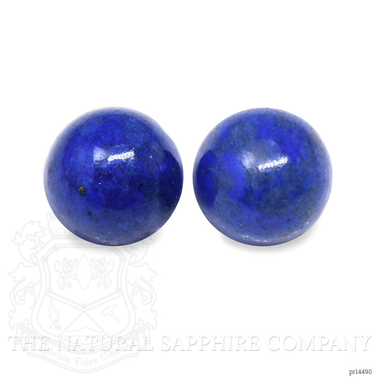 1.84 Ct.Tw. Cabochon Lapis Pair from Afghanistan