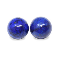 1.91 Ct.Tw.Total Carat Weight Cabochon Lapis Pair from Afghanistan Image