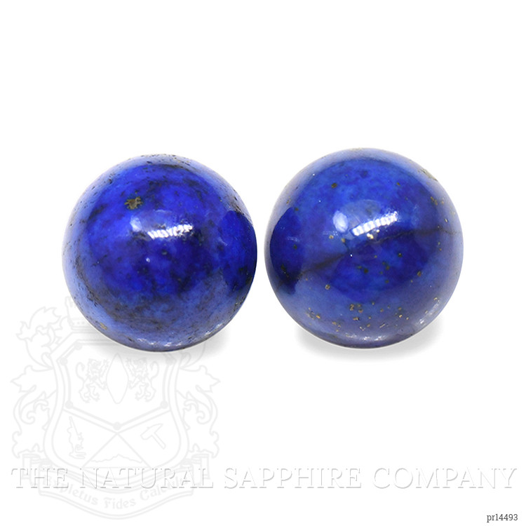 1.91 Ct.Tw. Cabochon Lapis Pair from Afghanistan
