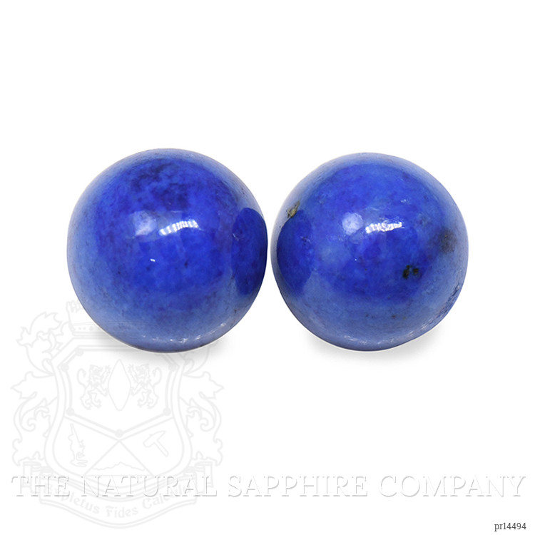 1.86 Ct.Tw. Cabochon Lapis Pair from Afghanistan