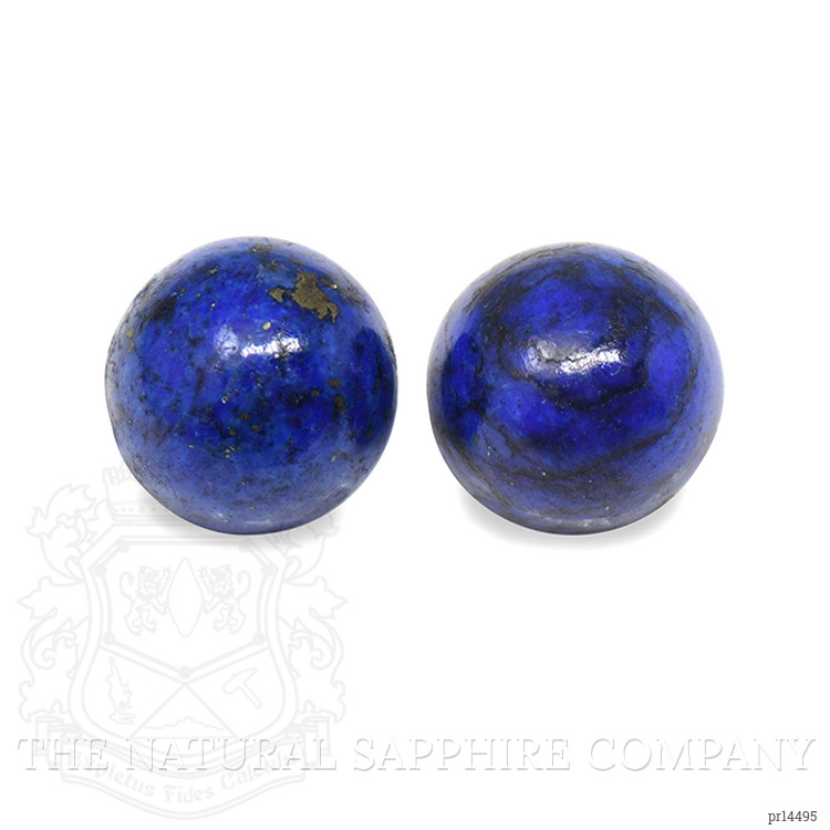 1.85 Ct.Tw. Cabochon Lapis Pair from Afghanistan