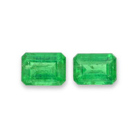 0.83 Ct.Tw.Total Carat Weight Emerald Pair from Afghanistan Video