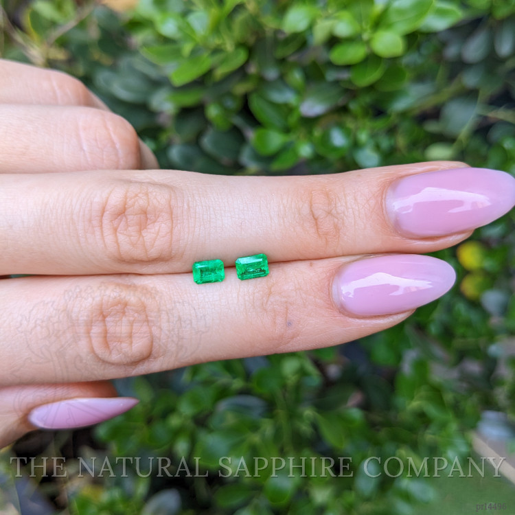 0.83 Ct.Tw. Emerald Pair from Afghanistan
