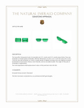 0.62 Ct.Tw.Total Carat Weight Emerald Pair from Afghanistan Appraisal