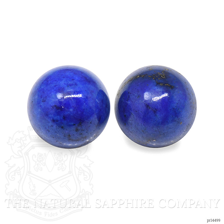 1.98 Ct.Tw. Cabochon Lapis Pair from Afghanistan