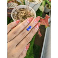 1.98&nbsp;Ct.Tw.Total Carat Weight Cabochon Lapis Pair from Afghanistan Life Style