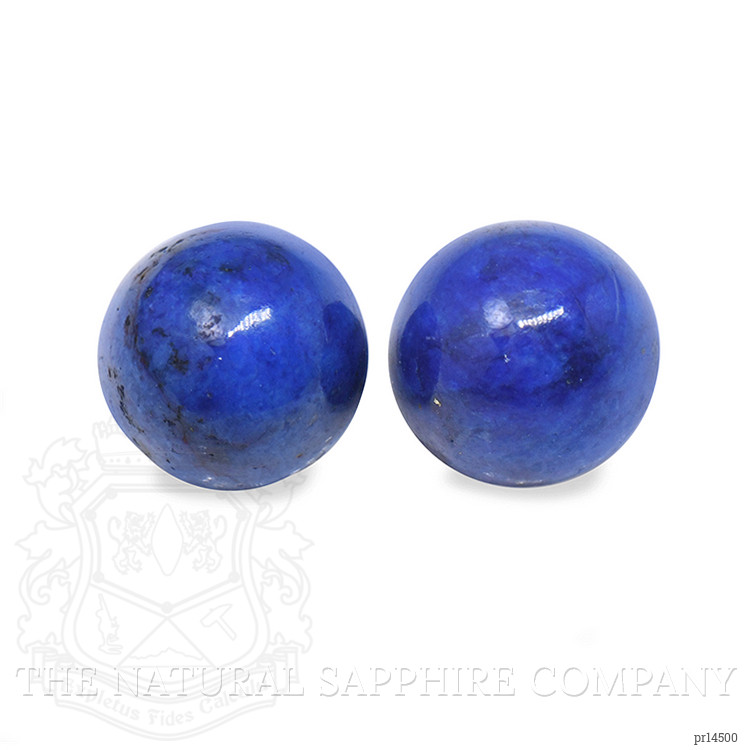 1.84 Ct.Tw. Cabochon Lapis Pair from Afghanistan