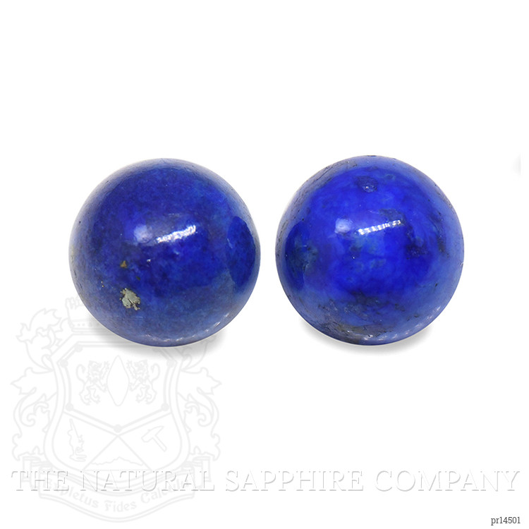 1.91 Ct.Tw. Cabochon Lapis Pair from Afghanistan