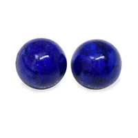 1.80 Ct.Tw.Total Carat Weight Cabochon Lapis Pair from Afghanistan Image