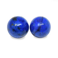 1.89 Ct.Tw.Total Carat Weight Cabochon Lapis Pair from Afghanistan Image