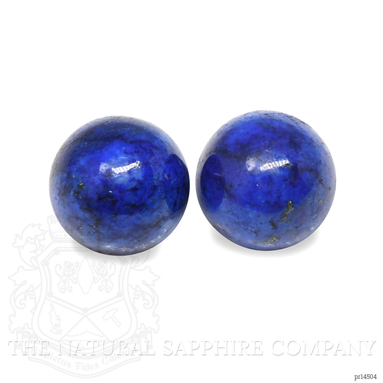 1.84 Ct.Tw. Cabochon Lapis Pair from Afghanistan