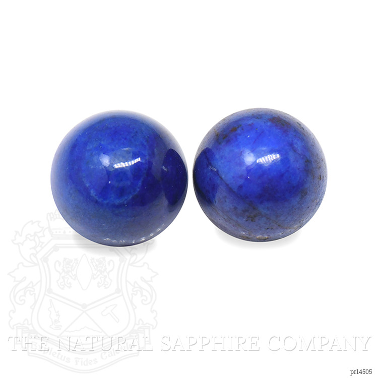 1.94 Ct.Tw. Cabochon Lapis Pair from Afghanistan