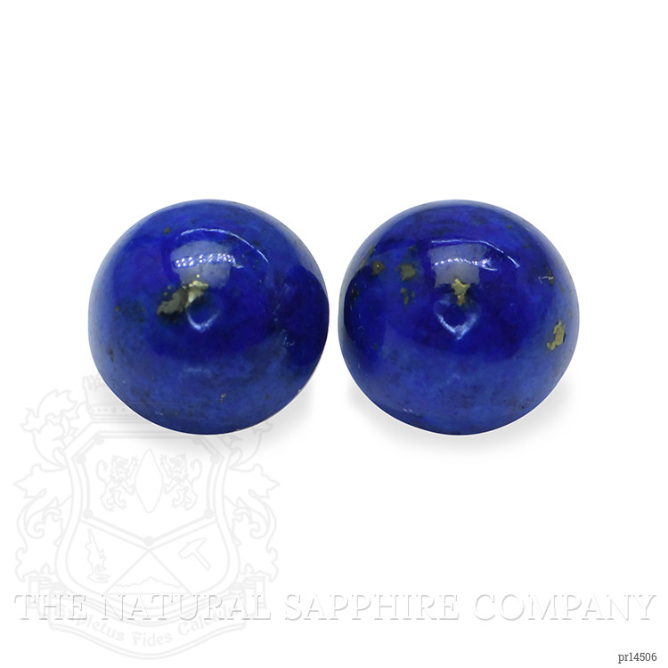 1.80 Ct.Tw. Cabochon Lapis Pair from Afghanistan