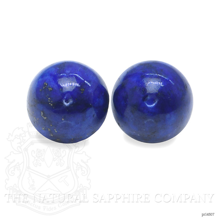 1.83 Ct.Tw. Cabochon Lapis Pair from Afghanistan