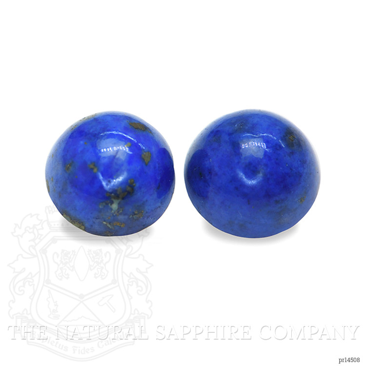 1.95 Ct.Tw. Cabochon Lapis Pair from Afghanistan