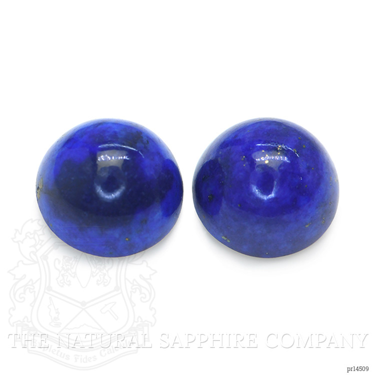 1.87 Ct.Tw. Cabochon Lapis Pair from Afghanistan