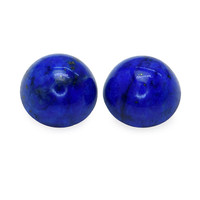1.98 Ct.Tw.Total Carat Weight Cabochon Lapis Pair from Afghanistan Image