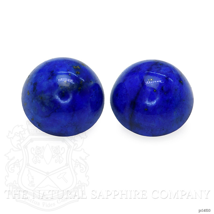 1.98 Ct.Tw. Cabochon Lapis Pair from Afghanistan