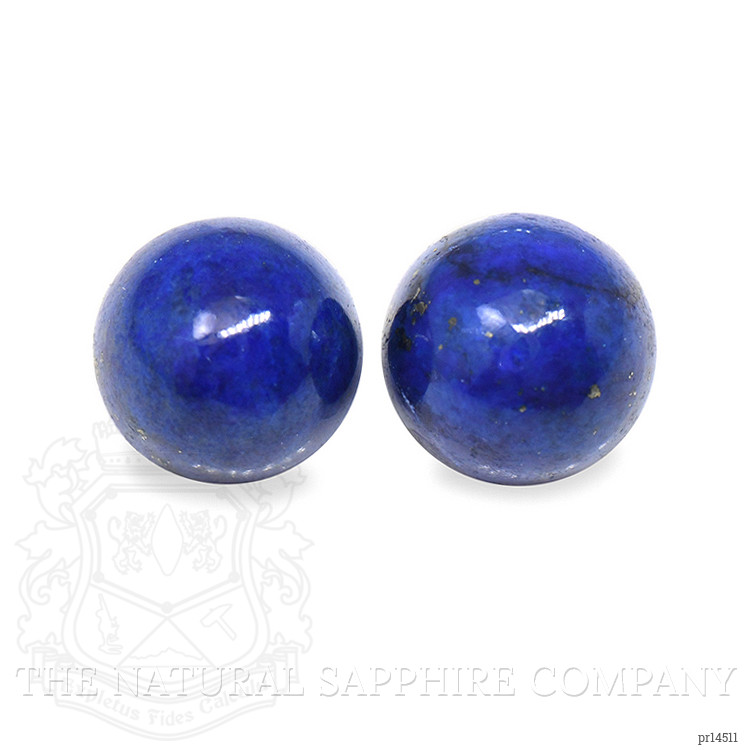 1.99 Ct.Tw. Cabochon Lapis Pair from Afghanistan