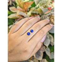 1.99 Ct.Tw.Total Carat Weight Cabochon Lapis Pair from Afghanistan Life Style